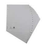 Register A4+ 20tlg A-Z PP grau