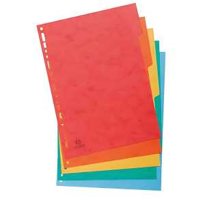 Exacompta Register A4 XXL Karton farb 5tlg