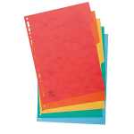 Exacompta Register A4 XXL Karton farb 5tlg