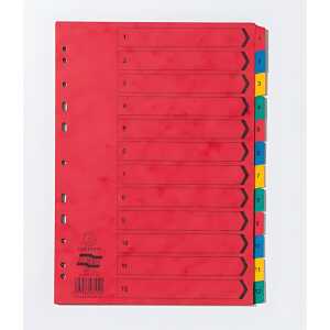 Exacompta Register A4+ 1-12tlg Manila Karton