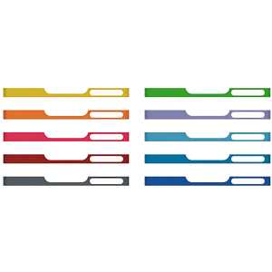 Exacompta Modulo 10 A4 Mi-Frontplat. Fb sort.