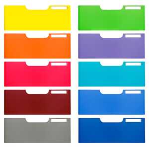 Exacompta Modulo 10 A4 J-Frontplat. Fb sort.