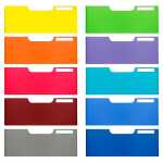 Exacompta Modulo 10 A4 J-Frontplat. Fb sort.