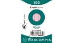 Exacompta NLH Exacompta Karteikarten A8 liniert ro
