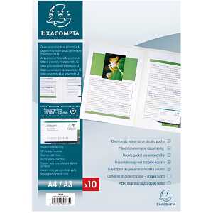 Präsmap. doppels A4 0,2mm 10St kris