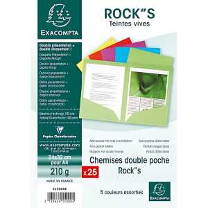 Exacompta Pg 25 Aktenmap 2 Innenfä A4 sort