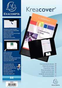 Präsentationsmappe Krea Cover schw
