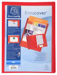 Präsentationsmappe Krea Cover rot