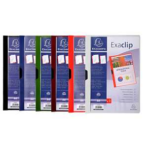 Exacompta Klemmmappe Exa-Clip 30Bl rot