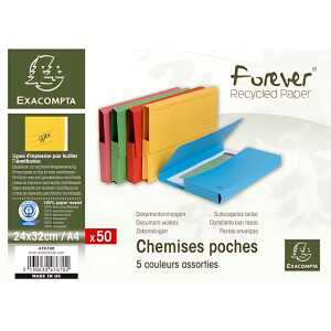 Exacompta AM Forever A4 30mm sort 50St