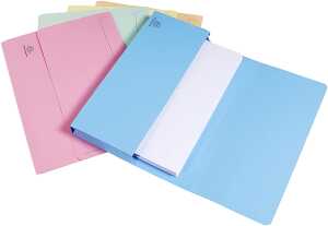 Packung mit 10 Aktenmappen Manila-Karton 220g, für Format DIN A4 Rosa