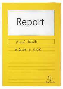 Exacompta Fenstermappe Forever 100St gelb