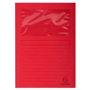 Exacompta Fenstermappe A4 25St Forever rot