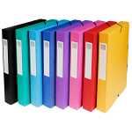 Exacompta Archivbox mE 40mm Manila 8farb sort
