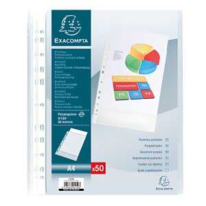 Exacompta Prospekthüllen PP genarbt A4 50St