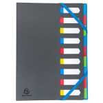 Ordnungsmappe aus zweifarbigem PP, Gummizug...