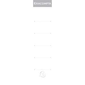 Exacompta 10Rückenschilder 42x190 EXAC
