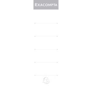 Exacompta 10Rückenschilder 52x190 EXAC