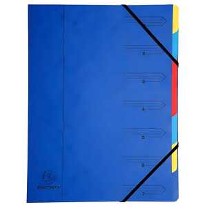 Exacompta Ordnungsmappe A4 7tlg blau