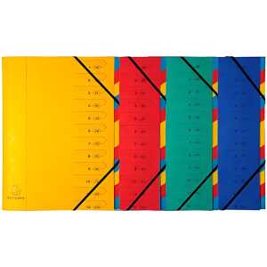 Exacompta Ordnungsmappe A4 Manila 12tlg sort