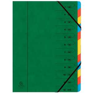 Ordnungsmappe 12-tlg A4 gn