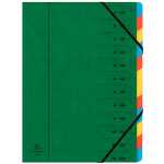 Exacompta Ordnungsmappe A4 12tlg grün