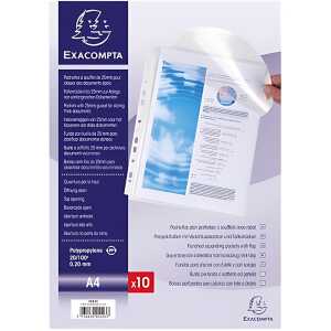 Exacompta Schutzhülle A4 ob offen 25mm 10St