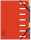 Exacompta Ordnungsmappe A4 7tlg Harmon rot