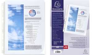 Exacompta Schutzhülle A4 o Lasche 25mm 10St