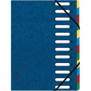 Exacompta Ordnungsmappe A4 12tlg Harmon blau