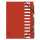 Ordnmappe 12Tlg A4 Harmonika rot