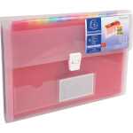 Exacompta Fächermappe Crystal 13tlg tr-weiss