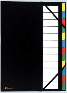 Ordnungsmappe Ordo 12 Fächer sw