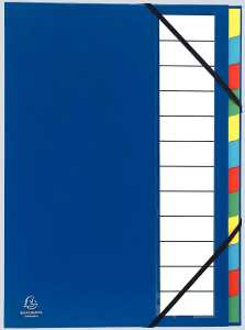 Exacompta Ordnungsmappe Ordo 12tlg blau