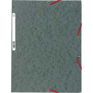 Exacompta Sammelmappe 3Kla/Gz Etikett grau