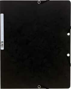 Eckspannmap A4+ mE Cspan 400g sch