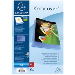 Exacompta Sichtmappe A4 KC Croma. 20Hül blau