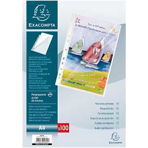 Exacompta Prospekthül A4 PP glatt 60µ 100 St