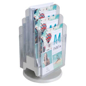 Exacompta Desk-Tower A4 Pres. Tr/Ltgr