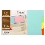 Exacompta Reg. 125x200 4-tlg Manila farb Tabs
