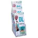 Prospekthalter DL 3F Pres. glasklar