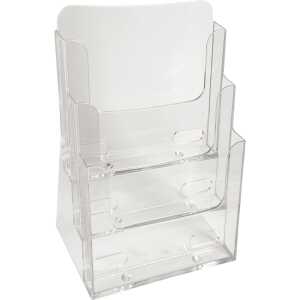 Exacompta Prospekthalter A4 3F Pres. glasklar