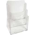 Prospekthalter A4 3F Pres. glasklar