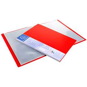 Exacompta Sichtmappe A4 10 Hüllen m RS rot