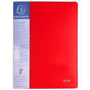 Exacompta Sichtmappe A4 20 Hüllen m RS rot