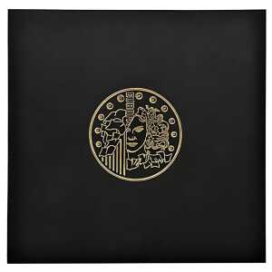 Münzalbum 24.5x25cm Print schwarz