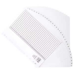 Regist weiß Kart A4 31-teilig 1-31