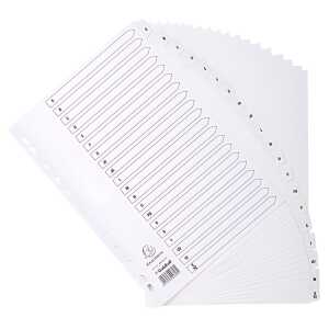 Regist weiß Kart A4 20-teilig A-Z