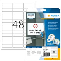 Herma ABLÖSBARE ETIKETTEN A4 25 63,5x16,9