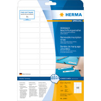 Herma Etiketten ablösbar 63,5 x 16,9 mm weiss 25 Bl...